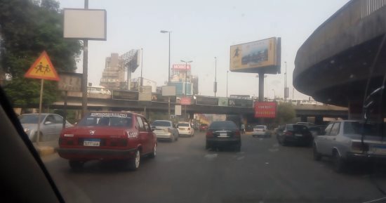 تعرف على الحالة المرورية بمحاور وميادين القاهرة