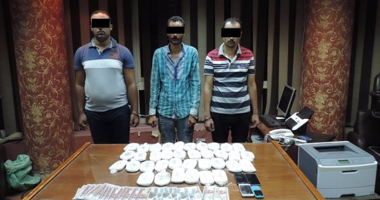 ضبط 36 طربة حشيش داخل سيارتين خلال حملة أمنية ببورسعيد