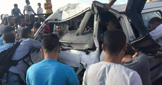 قارئ يشارك بصور حادث تصادم على كورنيش سيدى بشر فى الإسكندرية
