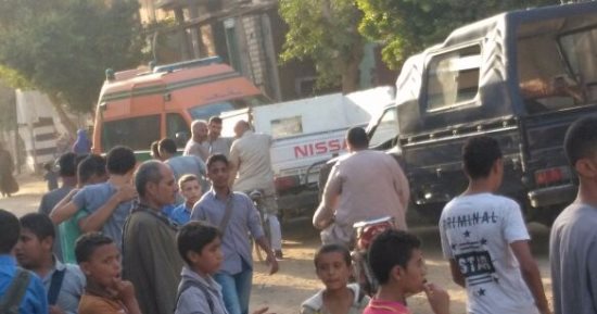 بالصور.. مصرع وإصابة 4 أشخاص فى انفجار أسطوانة بوتاجاز ببنى سويف