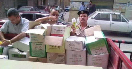ضبط 1123 عبوة مبيدات منتهية الصلاحية فى الشرقية