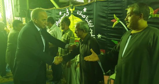 بالصور.. محافظ القليوبية يقدم العزاء فى المجند إسلام رضا شهيد سيناء