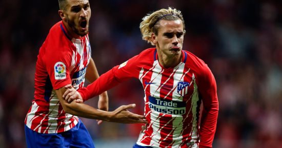 فيديو.. مقصية جريزمان تتقدم لأتلتيكو مدريد على روما بالهدف الأول