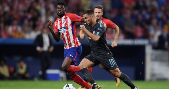 شاهد.. قائم أتلتيكو مدريد يمنع صاروخ هازارد