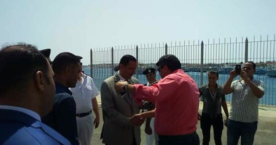 رئيس مصلحة أمن الموانئ يتفقد ميناء الغردقة البحرى 