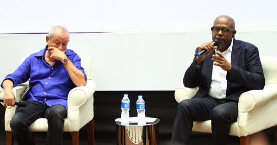 بدء المؤتمر الصحفى للنجم العالمى فوريست ويتكر بمهرجان الجونة السينمائى