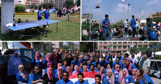بالصور.."جامعة عين شمس ضحك ولعب مش بس محاضرات" .. الجامعة ترفع شعار الأنشطة الطلابية للجميع.. مهرجانات لاستقبال الطلاب وماراثون جرى ودراجات وتنس طاولة.. رئيس الجامعة: نستهدف تخريج طالب قادر على المنافسة