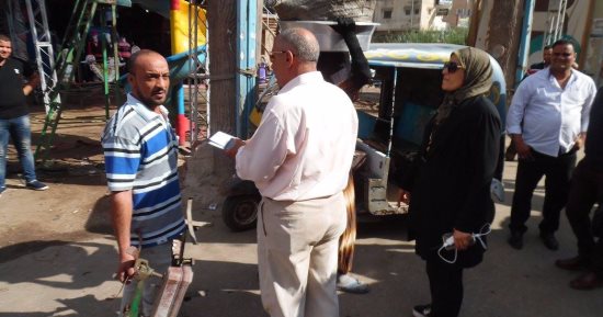 حملة لإزالة الإشغالات بمدينة الحامول وصيانة أسقف باكيات السمك