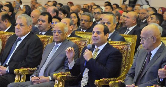 بالصور.. الرئيس السيسى يصل مقر احتفالية إعلان نتائج تعداد سكان مصر 2017
