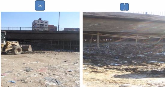 رفع 1600 طن قمامة من نفق المسابك بالوراق فى الجيزة