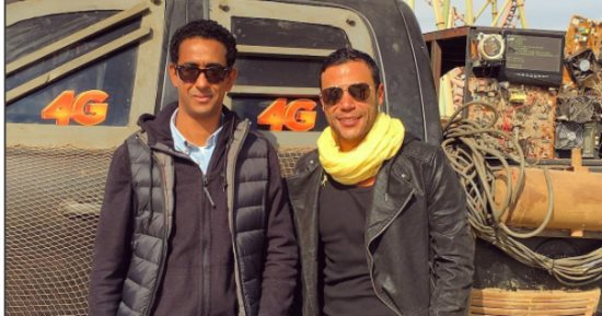 محمد إمام ينشر صورة بصحبة المخرج مروان حامد ويعلق: "بحب الشغل معاه جدا"