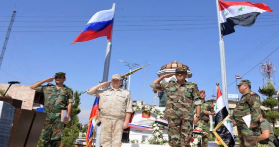 بالصور.. نصب تذكارى فى حلب لشهداء الجيش العربى السورى