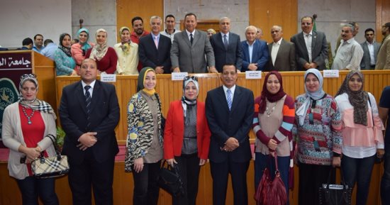 بالصور ..رئيس جامعة المنوفية يدعو منسوبى الجامعة للارتقاء بها 
