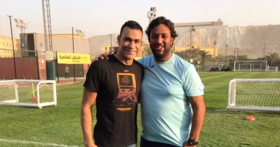بالصور.. الحضرى يزور وادى دجلة قبل الانضمام لمعسكر الفراعنة