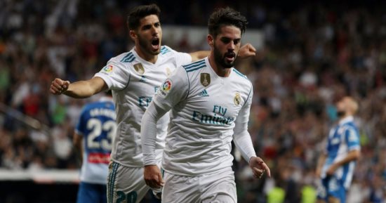 بالفيديو.. إيسكو يعزز تقدم ريال مدريد بالهدف الثالث فى لاس بالماس