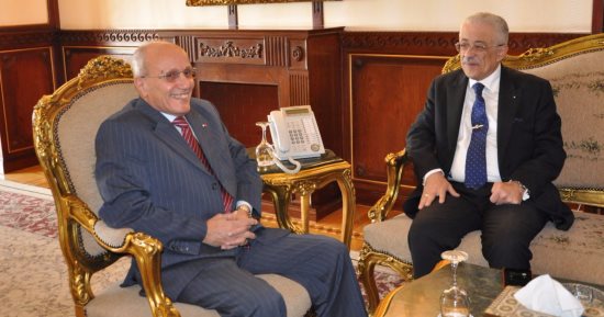 "العصار" يستقبل وزير التعليم لبحث التعاون فى مجالات التدريب الفنى والمهنى