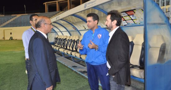 بالصور.. رئيس بتروسبورت يزور مران الزمالك