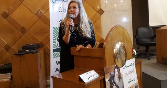 بالصور.. أمينة أباظة تحتفل باليوم العالمى للرفق بالحيوان 