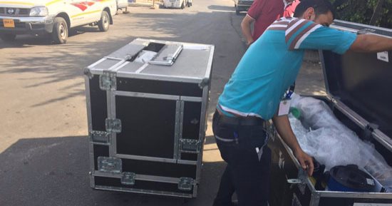 مطار القاهرة يستقبل معدات تصوير لنقل مباراة مصر والكونغو