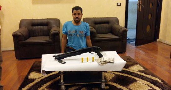 القبض على هارب من حكم بالسجن 5 سنوات وبحوزته بندقية فى الخصوص بالقليوبية