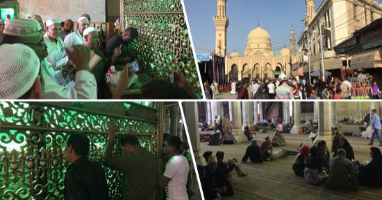 بالفيديو والصور.. "الله الله يا بدوى جاب اليسرى".. طنطا تستقبل الآلاف من مريدى شيخ العرب أحمد البدوى فى ذكرى مولده.. ذكر وصلاة وتواشيح فى رحاب مقامه.. والرئيس السادات اتخذ قرار الحرب من المسجد