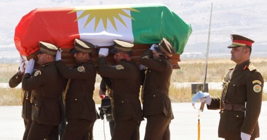 الاتحاد الكردستانى: عدم وضع علم العراق على جثمان "الطالبانى" خطأ بروتوكوليا