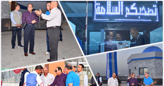 الرئيس السيسي يتفقد مشروعات الطرق الجديدة.. وطريق شبرا - بنها الحر