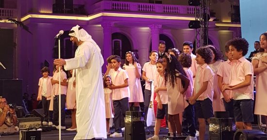 حسين الجسمى يغنى "رسمنالك" احتفالا بانتصار 6 أكتوبر بالعاصمة الإدارية الجديدة 