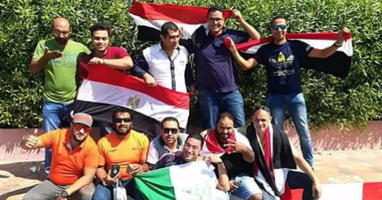 جماهير المصرى فى طريقها لبرج العرب لمؤازرة المنتخب الوطنى