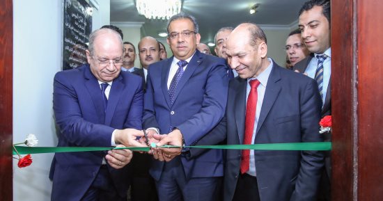 افتتاح مكتب بريد نادى القضاة بعد تطويره بحضور رئيسى مجلس الدولة والبريد