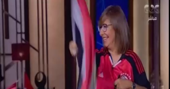 لميس الحديدى تنهار على الهواء بعد تأهل مصر لمونديال روسيا 2018