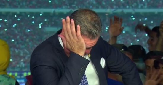 شاهد.. بكاء سيف زاهر بعد تأهل الفراعنة لمونديال روسيا 2018 
