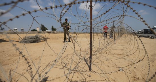 ننشر صور المنطقة العازلة على طول الحدود بين قطاع غزة وسيناء