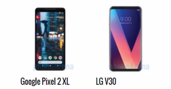 إيه الفرق؟.. أبرز الاختلافات بين هاتفى جوجل Pixel 2 XL  وLG V30