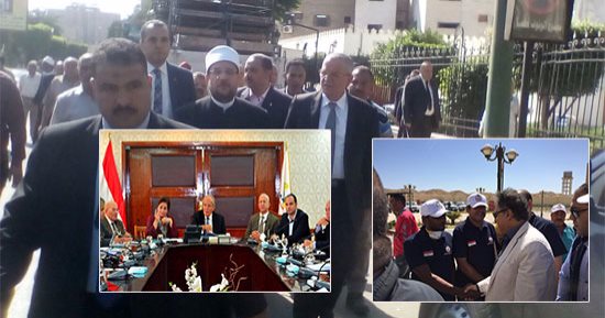 بالصور.. جولات مكوكية للوزراء بالمحافظات.. مختار جمعة والنمنم فى المنيا لافتتاح "تثقيف وتنمية جنوب الوادى".. وزير الصحة يطمئن على مصابى "الضنك" بالبحر الأحمر.. وهشام الشريف بدمياط لحصر المبانى التراثية