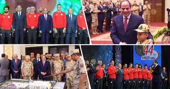 نشاط الرئيس السيسي يستحوذ على عناوين الصحف