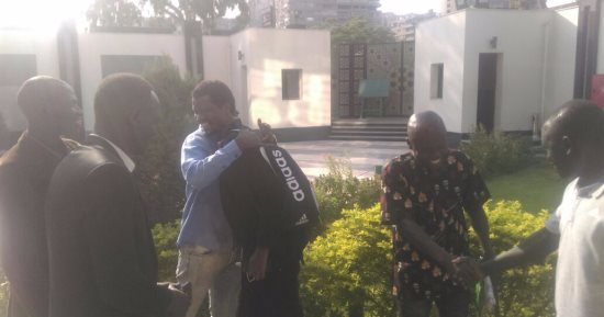 بالصور.. وفد من جنوب السودان يزور اتحاد الكرة