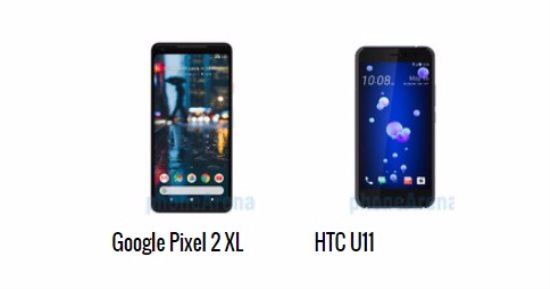 إيه الفرق.. أبرز الاختلافات بين هاتفى جوجل Pixel 2 XL  وHTC U11