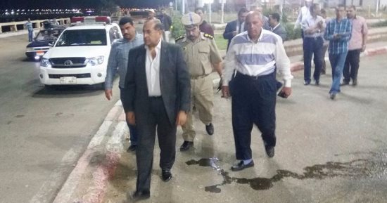 بالصور.. محافظ سوهاج يتفقد ميدان جمال عبد الناصر والكورنيش الغربى