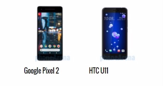 إيه الفرق.. أبرز الاختلافات بين هاتفى جوجل Pixel 2 وHTC U11