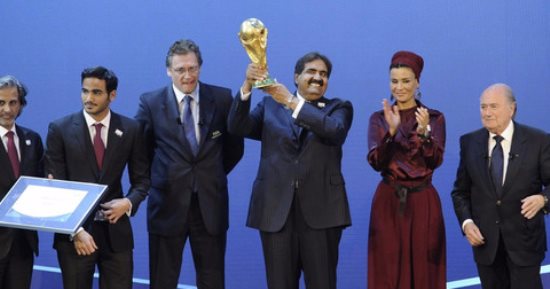 مونديال2022 يتأهب لمغادرة "إمارة الإرهاب".. تحركات لسحب ملف البطولة من الدوحة بسبب الرشاوى.. سويسرا تفتح تحقيقا رسميا مع أمين عام الفيفا السابق وناصر الخليفى بشأن حقوق البث..والشرطة تقتحم مقرات "بى إن" فى باريس