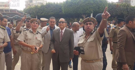 بالصور.. مدير أمن كفر الشيخ يتفقد ساحة ابراهيم الدسوقى 