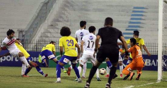 الزمالك يتعادل مع طنطا 1 / 1 فى مباراة الاعتراضات