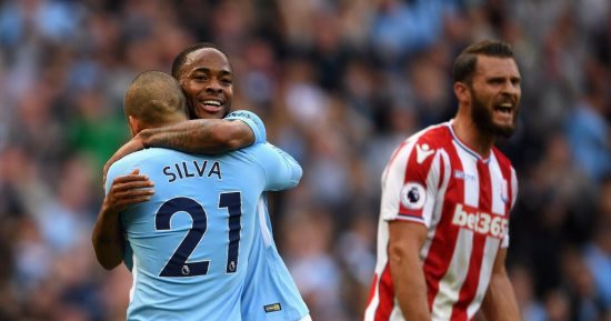 مانشستر سيتى يتقدم على ستوك 6 - 2 ورمضان صبحى يشارك