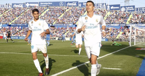 رونالدو يقود ريال مدريد لوصافة الدورى الإسبانى بفوز قاتل على خيتافى