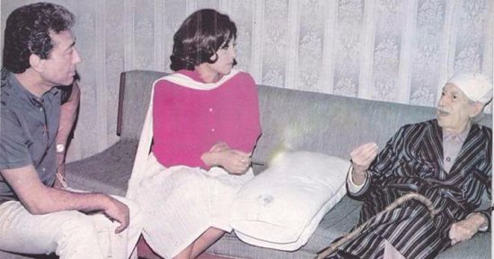 شاهد.. كرم مطاوع وسهير المرشدى فى جلسة مع توفيق الحكيم