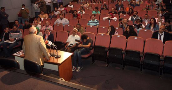 بالصور.. بدء المؤتمر الصحفى الخاص بالدورة 21 من المهرجان القومى للسينما