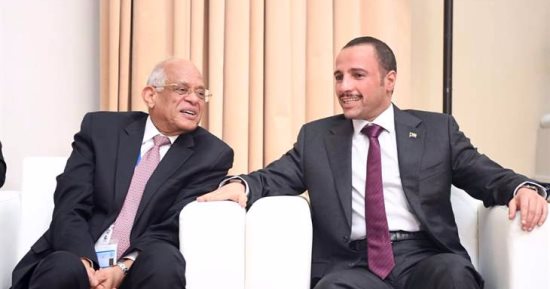 على عبد العال يلتقى رئيس مجلس الأمة الكويتى فى روسيا