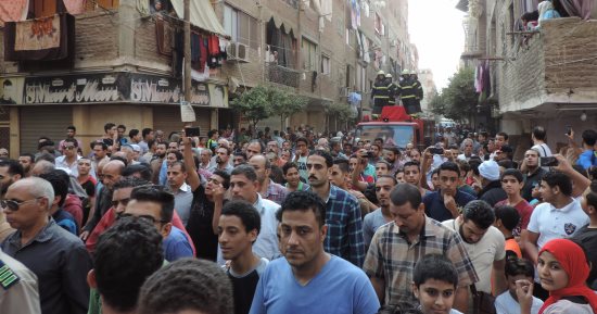 بالصور.. مدير أمن القليوبية يشارك فى جنازة الشهيد محمد عبده عبد الرحمن