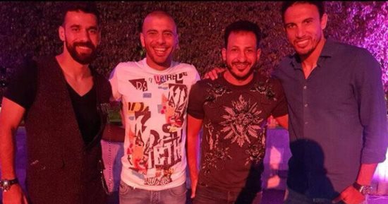 عماد متعب يجمع نجوم الأهلى على شرف تمارا وسيلين
